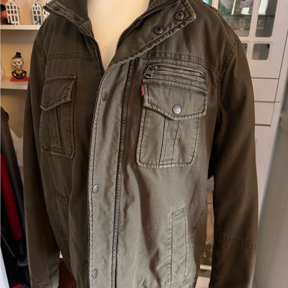 Levi's Olive Quilted Jacket